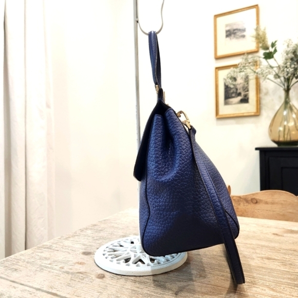 Kate Spade Tallulah Everett Way Leather Shoulder Handbag, Indigo Blue Womens OS - Picture 10 of 10